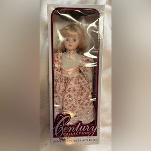 Century Collection porcelain doll collector's item vintage with floral dress